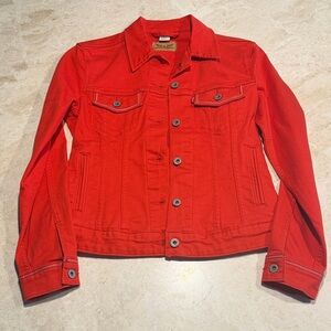 Levi's Bold Red Jean Jacket